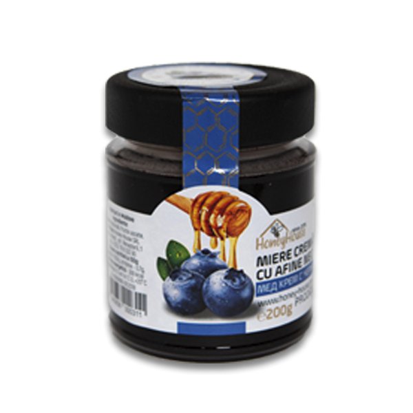 Honey cream with blueberries - ChocolandBoutique